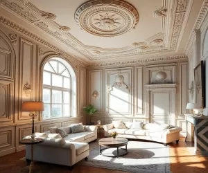 Sztukaterią W Salonie Galeria