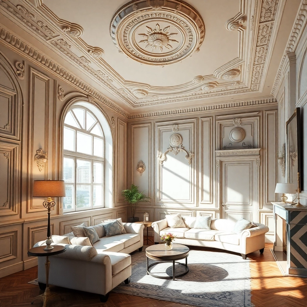 Sztukaterią W Salonie Galeria